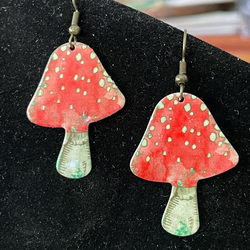 Mushroom Earrings